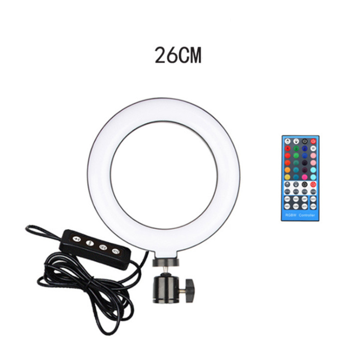DC5V USB Wire and Remote Control Full-Color RGBW Real-Time LED Fill Light Applicant for Live Broadcast and Photography DC5V USB Wire and Remote Control Full-Color RGBW Real-Time LED Fill Light Applicant for Live Broadcast and Photography